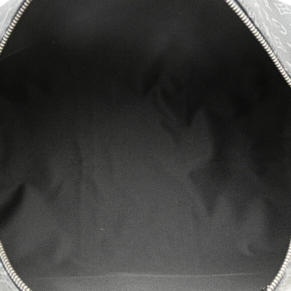 Louis Vuitton Eclipse Black Split Keepall Bandouliere Bag Silver Black